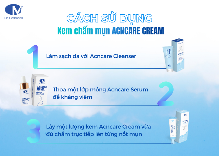 Cách sử dụng của Acncare Cream