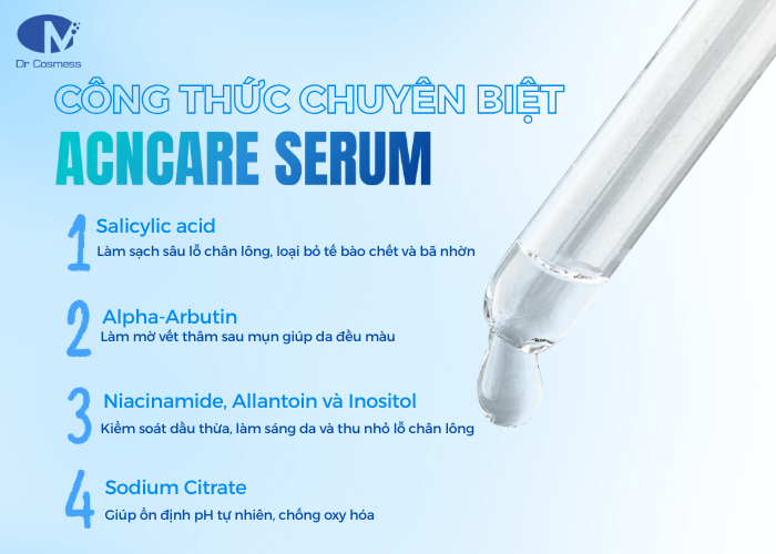 Thành phần chính Serum mụn Acncare Serum