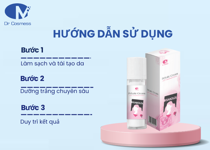 Các bước hướng dẫn sử dụng sản phẩm Private Cream