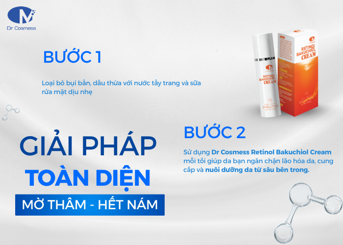 Cách sử dụng Dr Cosmess Retinol Bakuchiol Cream