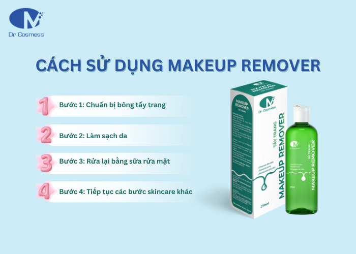 Hướng dẫn sử dụng Nước tẩy trang Makeup Remover