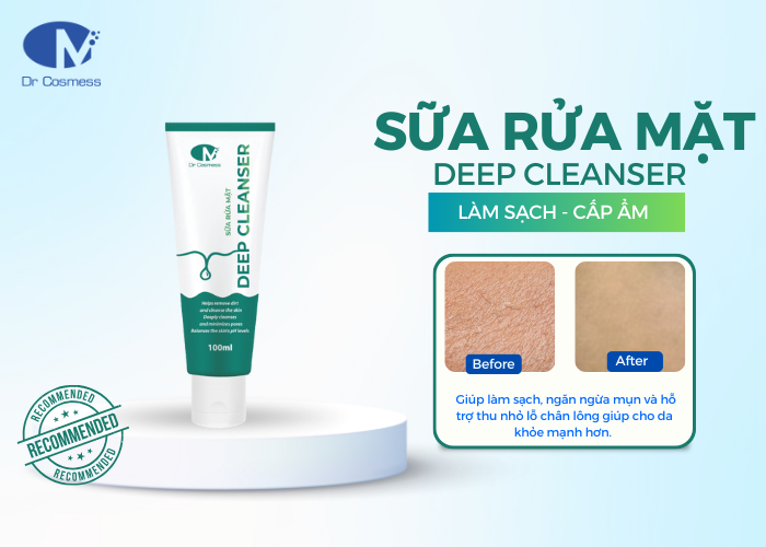 Sữa rửa mặt Deep Cleanser của thương hiệu mỹ phẩm Dr Cosmess