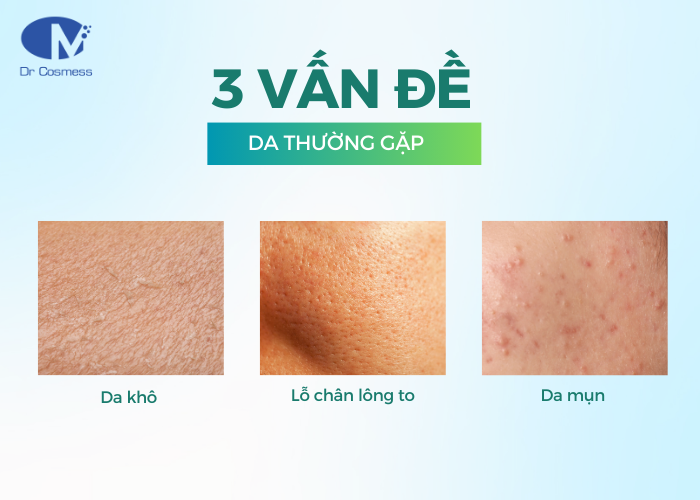 Các vấn đề về da thường gặp có thể sử dụng sản phẩm Deep Cleanser