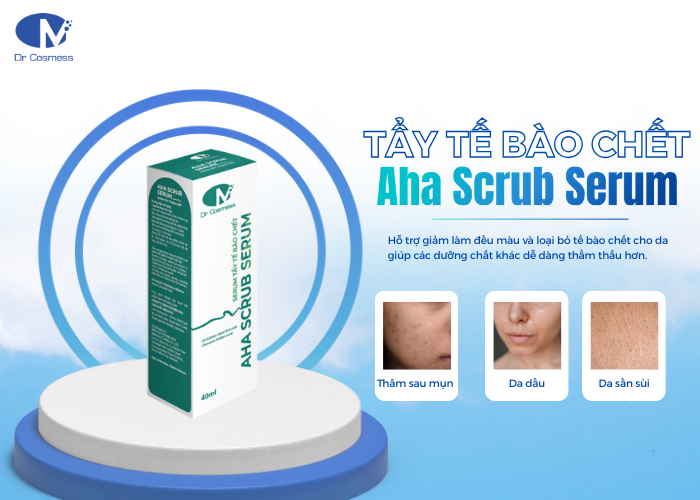 Sản phẩm tẩy tế bào chết Aha Scrub Serum của Dr Cosmess