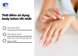 Thời điểm sử dụng body lotion tốt nhất