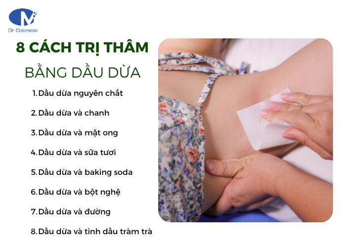 8 cách trị thâm nách bằng dầu dừa