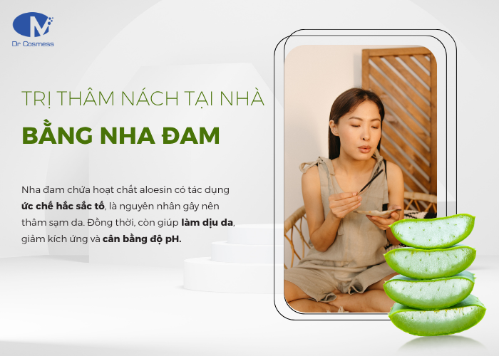 Trị thâm nách tại nhà bằng nha đam (lô hội)