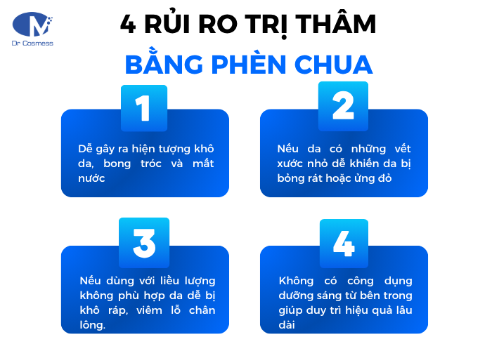 4 rủi ro khi trị thâm nách bằng phèn chua