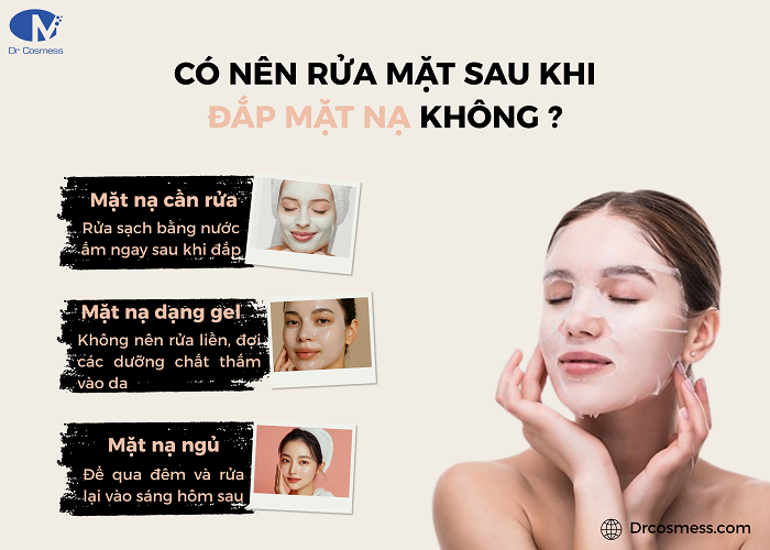 Đắp mặt nạ có cần rửa mặt không?