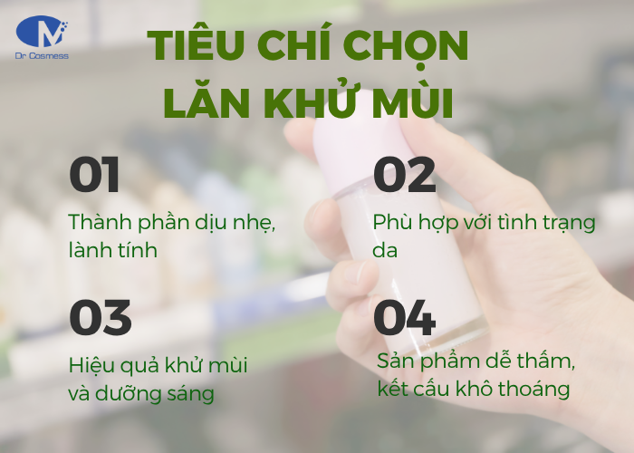 Cách chọn lăn khử mùi phù hợp với bạn