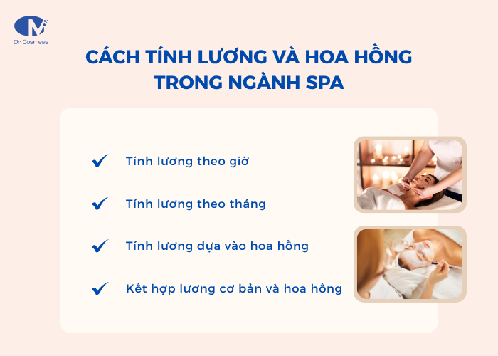 Cách tính lương và hoa hồng trong ngành spa