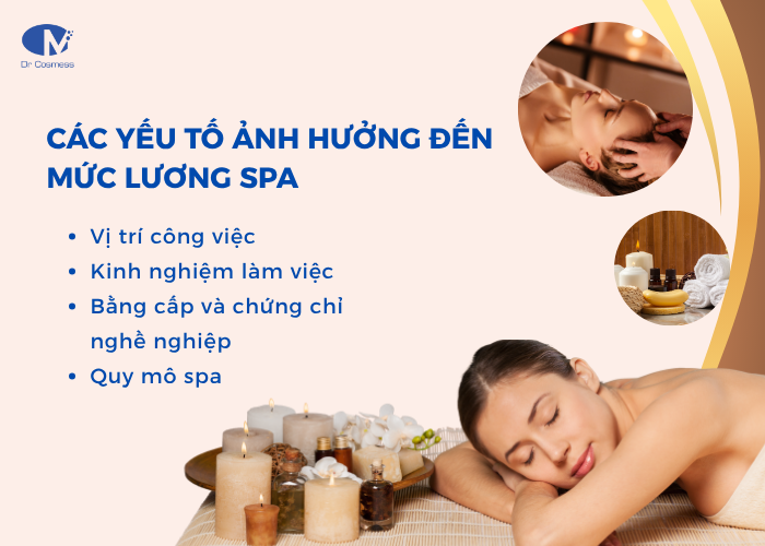 Yếu tố ảnh hưởng đến mức lương spa