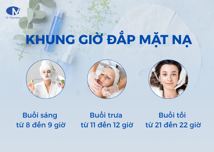 Khung giờ đắp mặt nạ lý tưởng