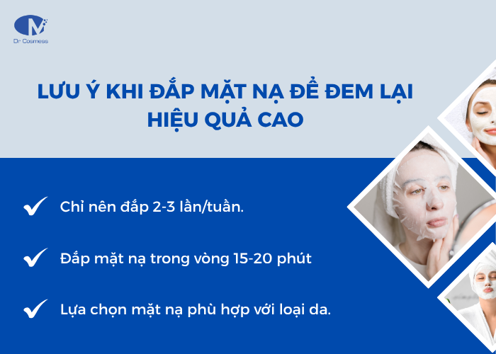 Lưu ý khi đắp mặt nạ để đem lại hiệu quả cao