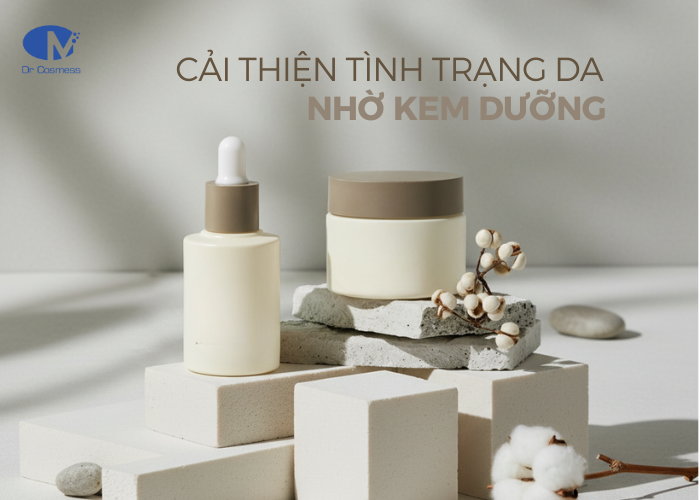 Serum và kem dưỡng vừa giúp cải thiện tình trạng da còn giúp nuôi dưỡng
