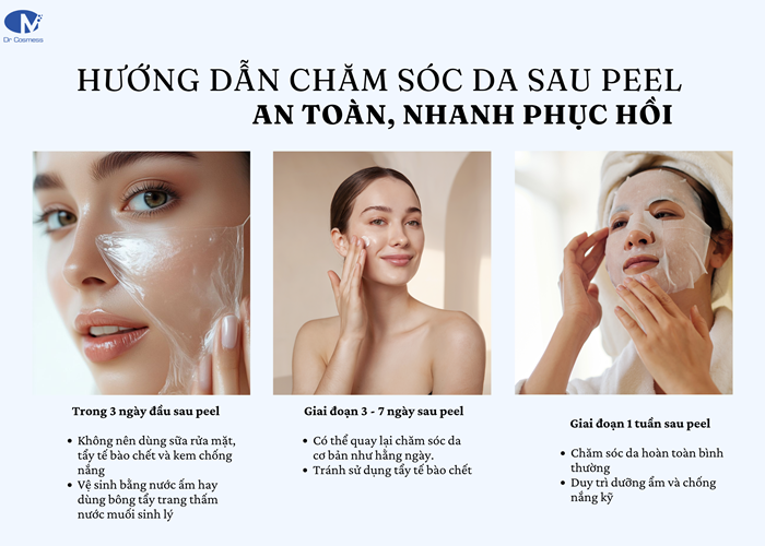 Hướng dẫn bạn cách chăm sóc da sau peel đúng cách