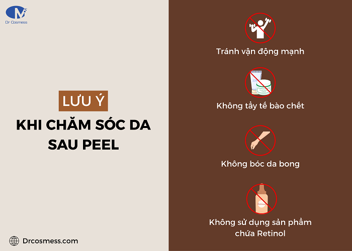 Những lưu ý khi chăm sóc da sau peel