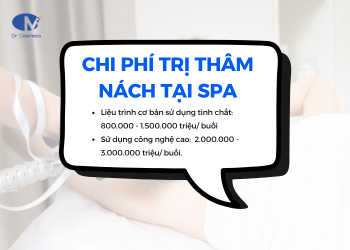 Chi phí trị thâm nách tại spa có cao không ?