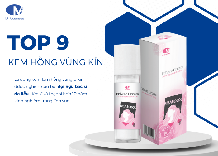 Top 9 kem làm hồng vùng kín hiệu quả nhất hiện nay