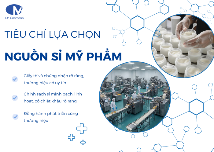 Những tiêu chí lựa chọn nguồn sỉ mỹ phẩm uy tín